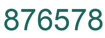 Number 876578 green image