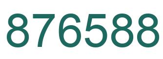 Number 876588 green image