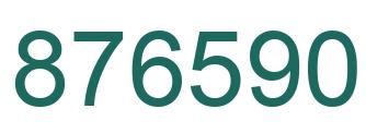 Number 876590 green image
