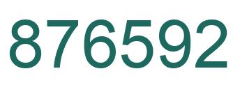 Number 876592 green image