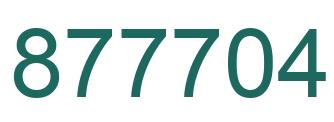 Número 877704 imagen verde
