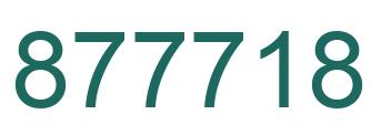 Número 877718 imagen verde