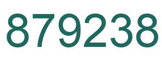 Number 879238 green image