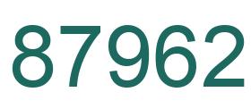 Número 87962 imagen verde