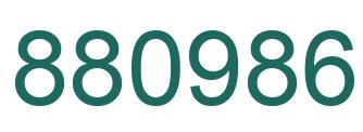 Number 880986 green image