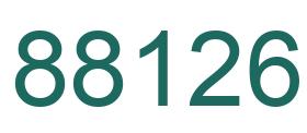 Number 88126 green image