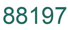Number 88197 green image
