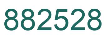 Number 882528 green image