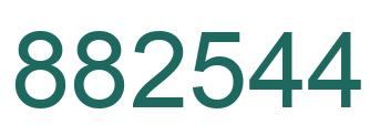 Number 882544 green image