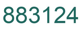 Number 883124 green image