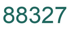 Número 88327 imagen verde