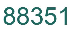 Número 88351 imagen verde