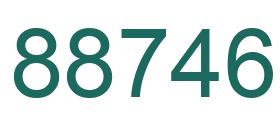 Número 88746 imagen verde
