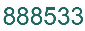 Number 888533 green image