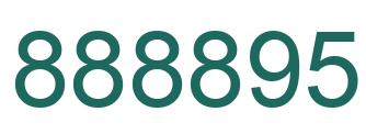 Number 888895 green image