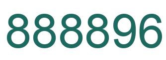Number 888896 green image