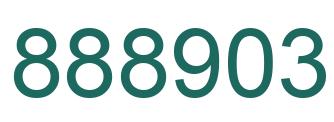 Number 888903 green image
