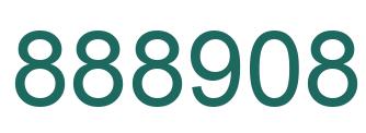 Number 888908 green image