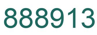 Number 888913 green image