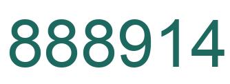 Number 888914 green image