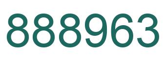 Number 888963 green image