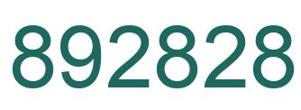 Number 892828 green image