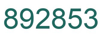 Number 892853 green image