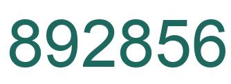 Number 892856 green image