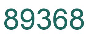 Número 89368 imagen verde