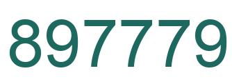 Number 897779 green image