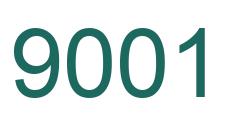 Number 9001 green image