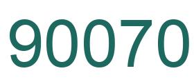 Número 90070 imagen verde