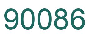 Number 90086 green image