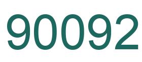 Number 90092 green image