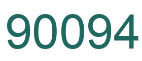 Number 90094 green image