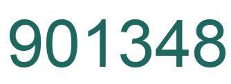 Number 901348 green image