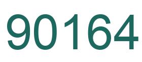 Number 90164 green image