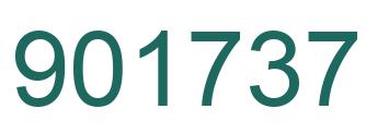 Number 901737 green image