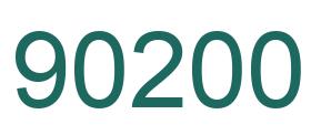 Número 90200 imagen verde