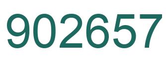 Número 902657 imagen verde