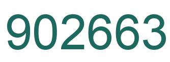 Number 902663 green image