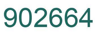 Number 902664 green image
