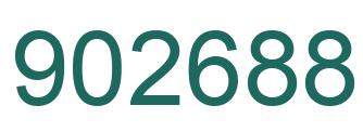 Number 902688 green image