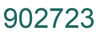 Número 902723 imagen verde