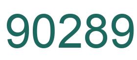 Número 90289 imagen verde