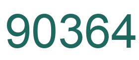 Number 90364 green image
