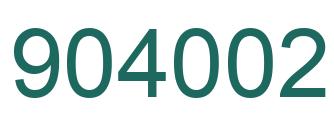 Número 904002 imagen verde