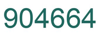 Number 904664 green image