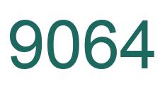 Number 9064 green image