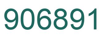 Number 906891 green image